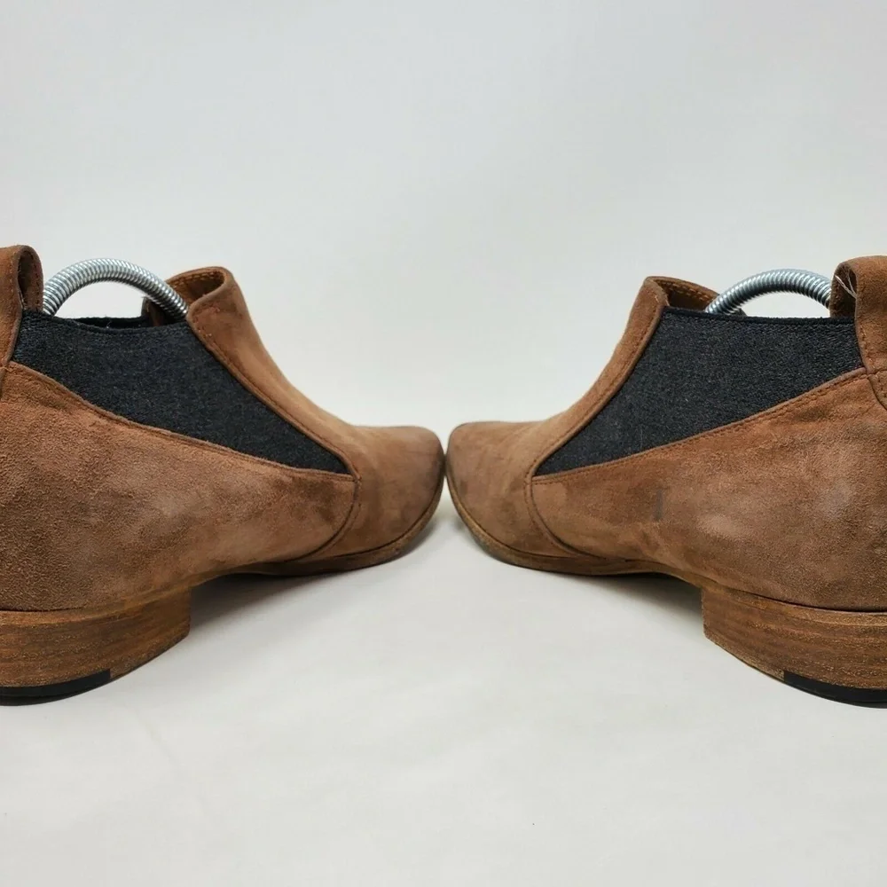 Alberto Fermani Brown Suede Bootie Heels Size 36.5 (US 6.5)